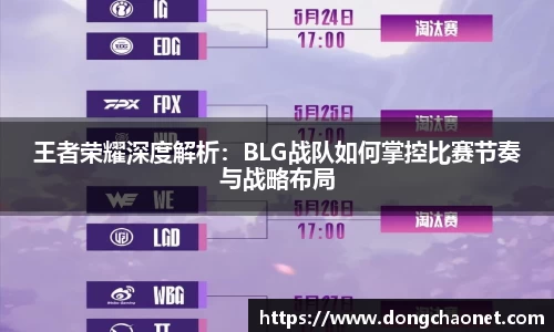 王者荣耀深度解析：BLG战队如何掌控比赛节奏与战略布局